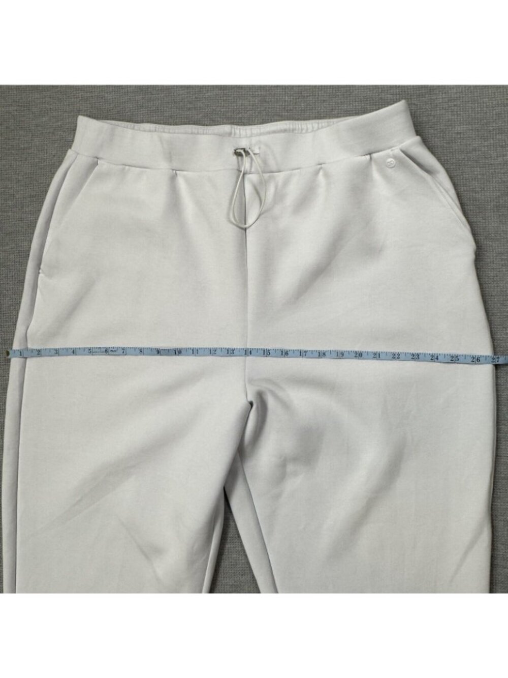 CALIA Soft Scuba Sweatpants Womens Size XXL Light Gray Nimbus Cloud Pocketed - Picture 10 of 13